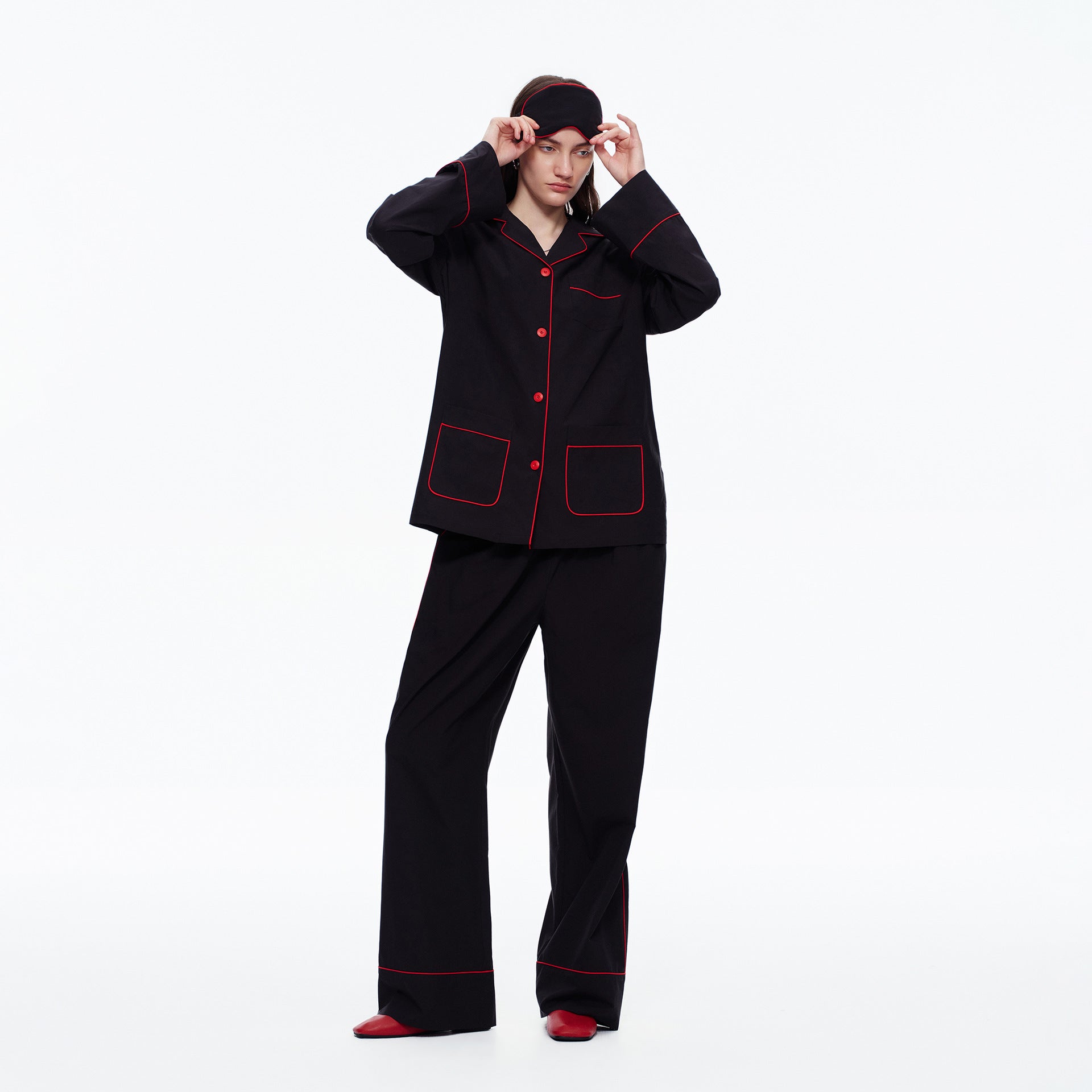 Lyocell Cardigan Lapel Long Sleeve Pajama Set | Elegant Wearable Loungewear