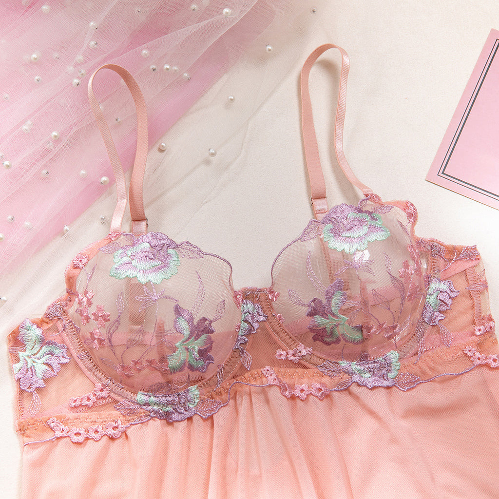 Embroidered Slip Nightdress Set — Wearable Inside & Out