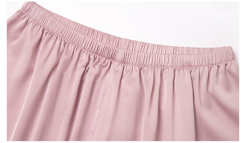 Slip Nightgown, Robe & Shorts Three-Piece Set | Luxury Loungewear