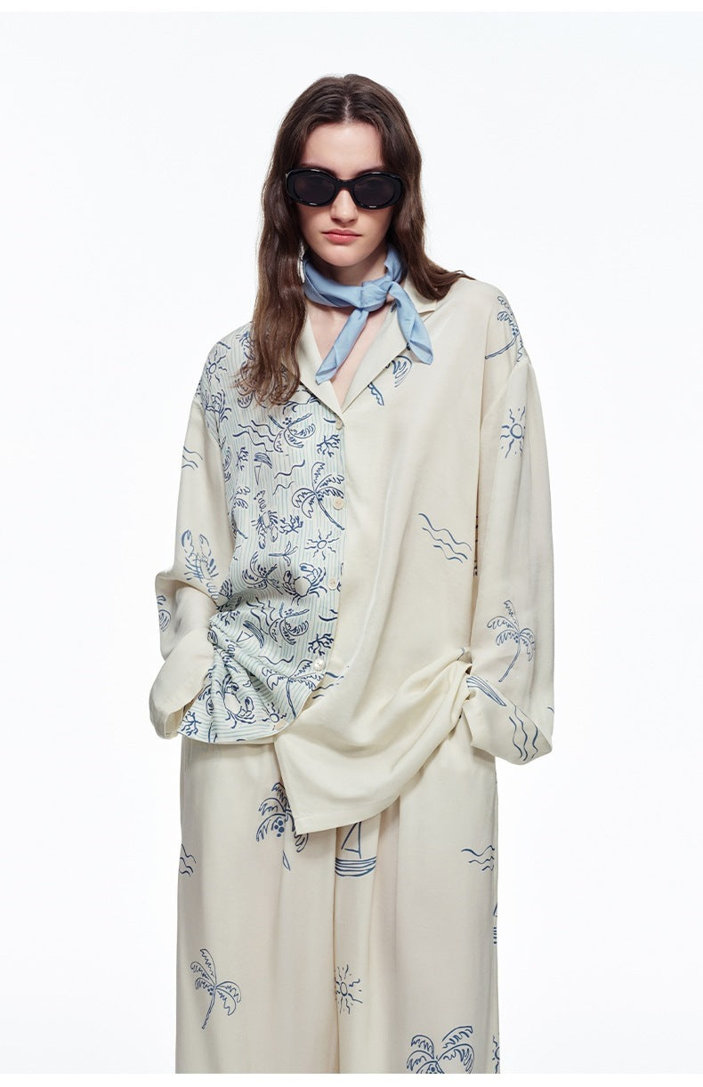 Cotton Long Sleeve Pajama Set | Women's Loungewear