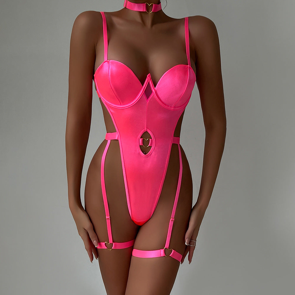 Heart Underwire Sculpting Bodysuit Set