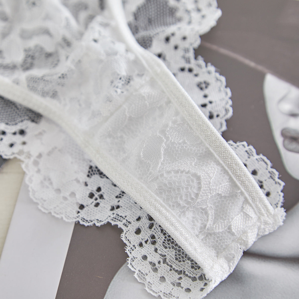 Spaghetti Strap Lace Sheer Sexy Lingerie Set