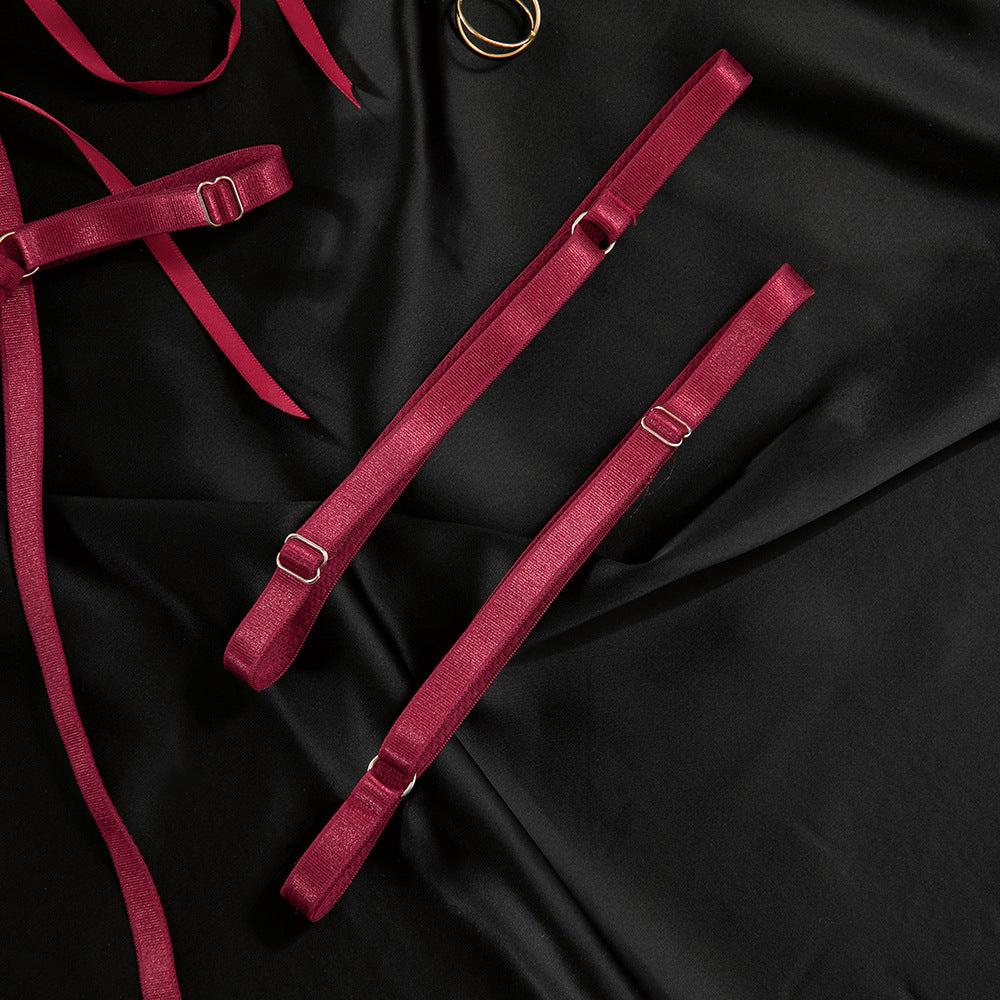 Lace Strap Lingerie Set | Elegant Bra & Brief for Women