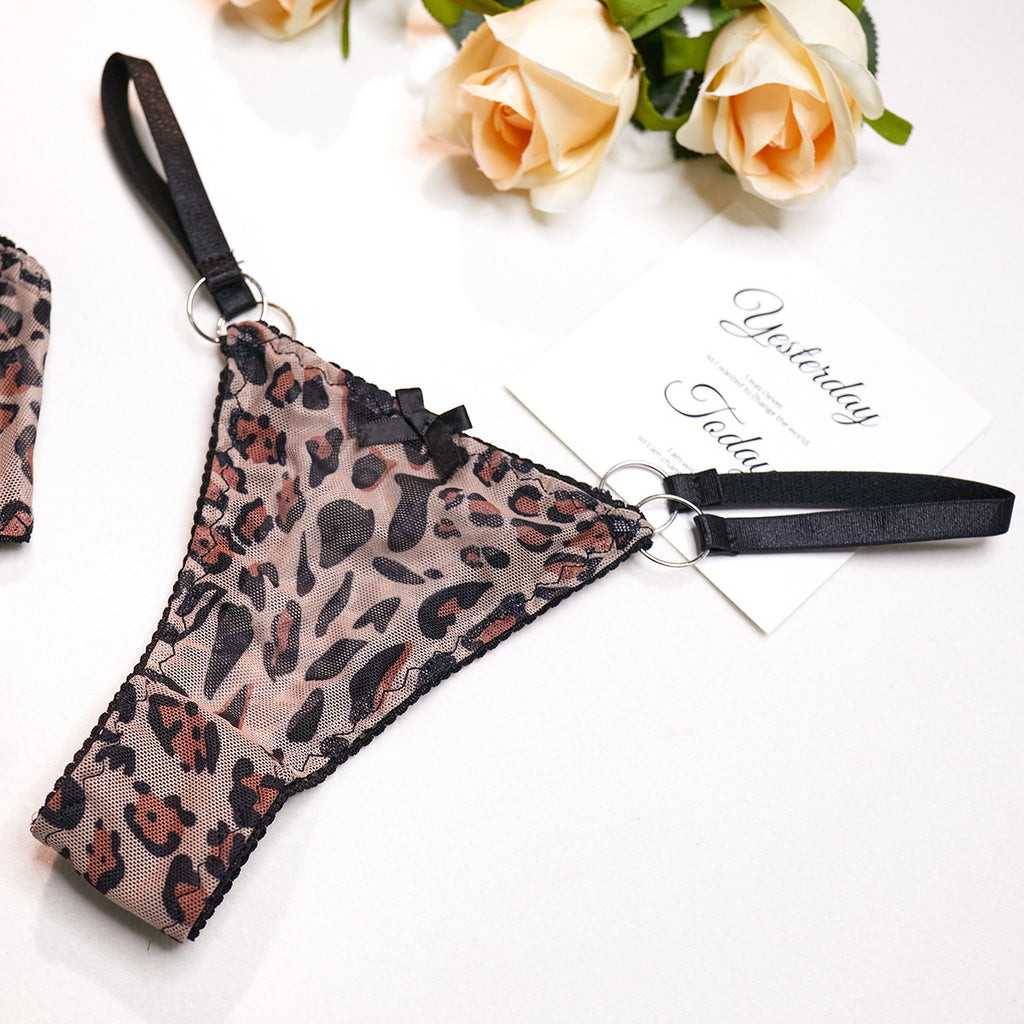 Wild Thing Leopard Sheer Lingerie Set