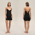 Lace Spaghetti Strap Shorts Pajama Set — Comfortable Summer Loungewear