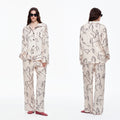 Printed Long Sleeve Pajama Set | Skin-Friendly Comfort Loungewear