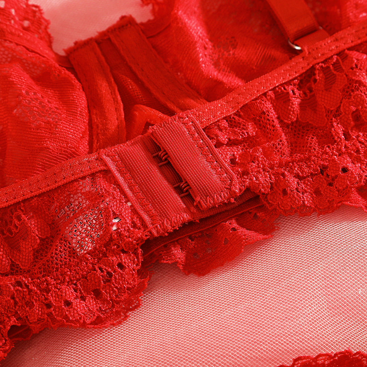 Spaghetti Strap Lace Sheer Sexy Lingerie Set