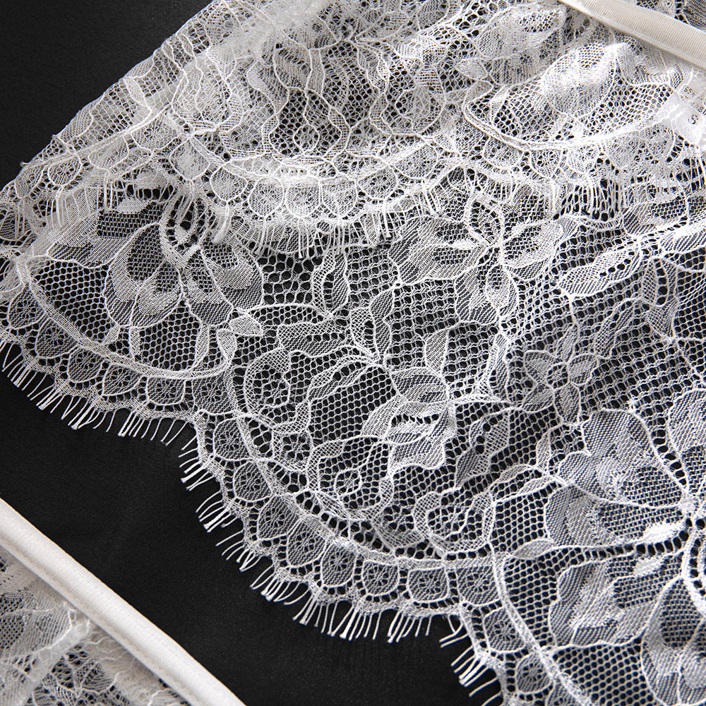 White French Lace Sheer Sleep Set