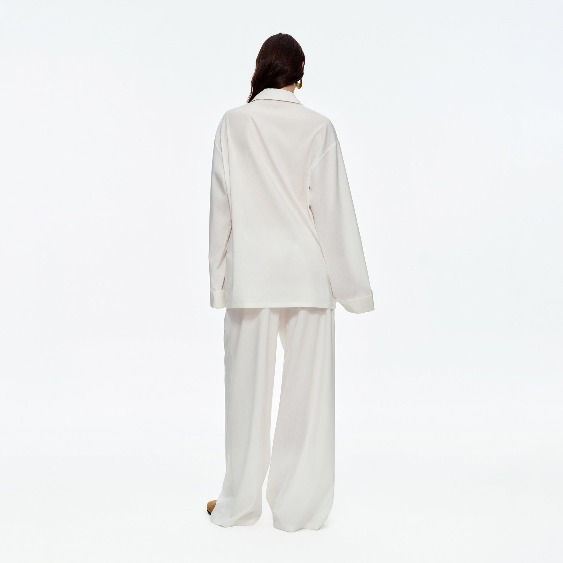 Lyocell Embroidery Long Sleeve Pajama Set | Loose Spring & Autumn Loungewear