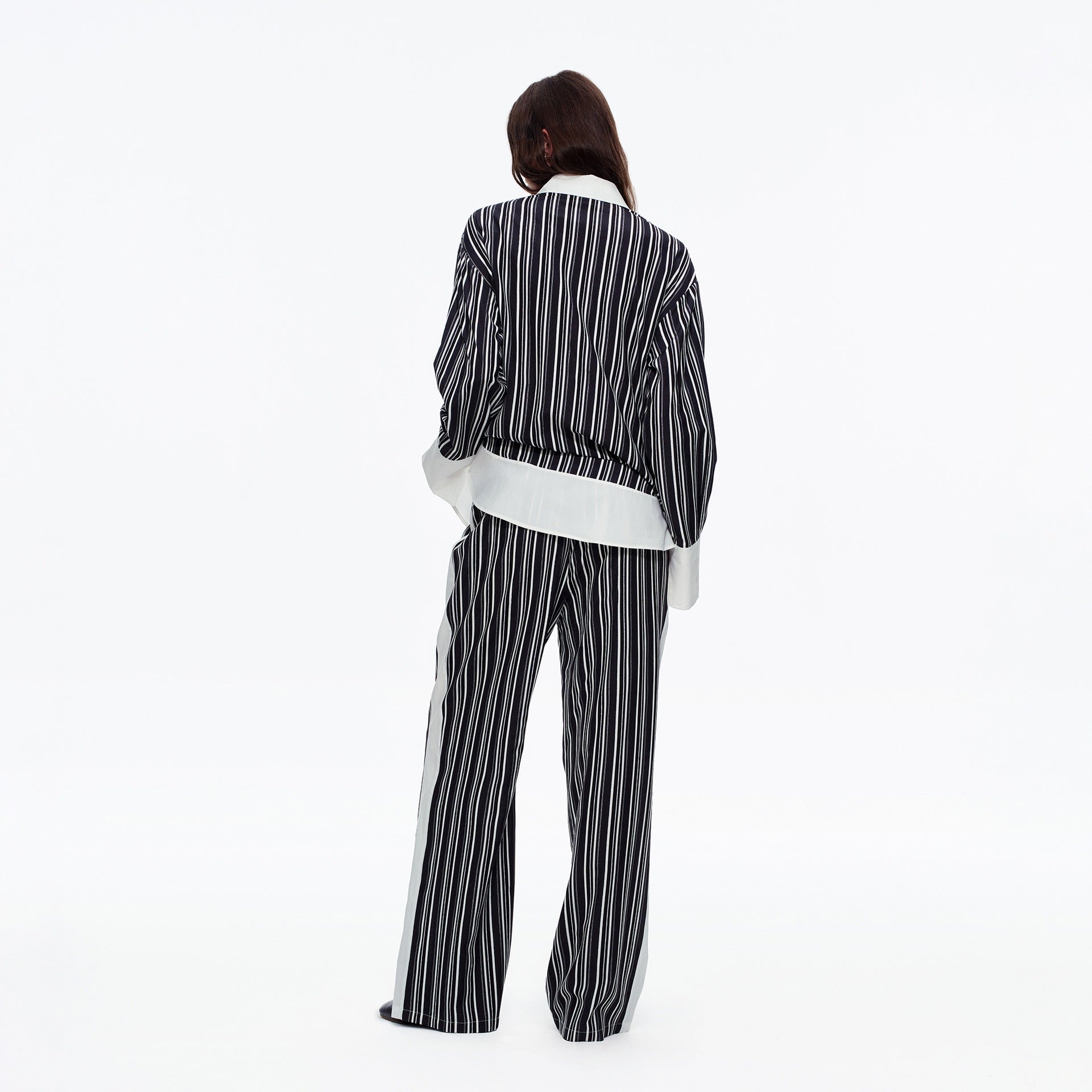 Stripe Long Sleeve Pajama Set | High-End Spring & Autumn Loungewear
