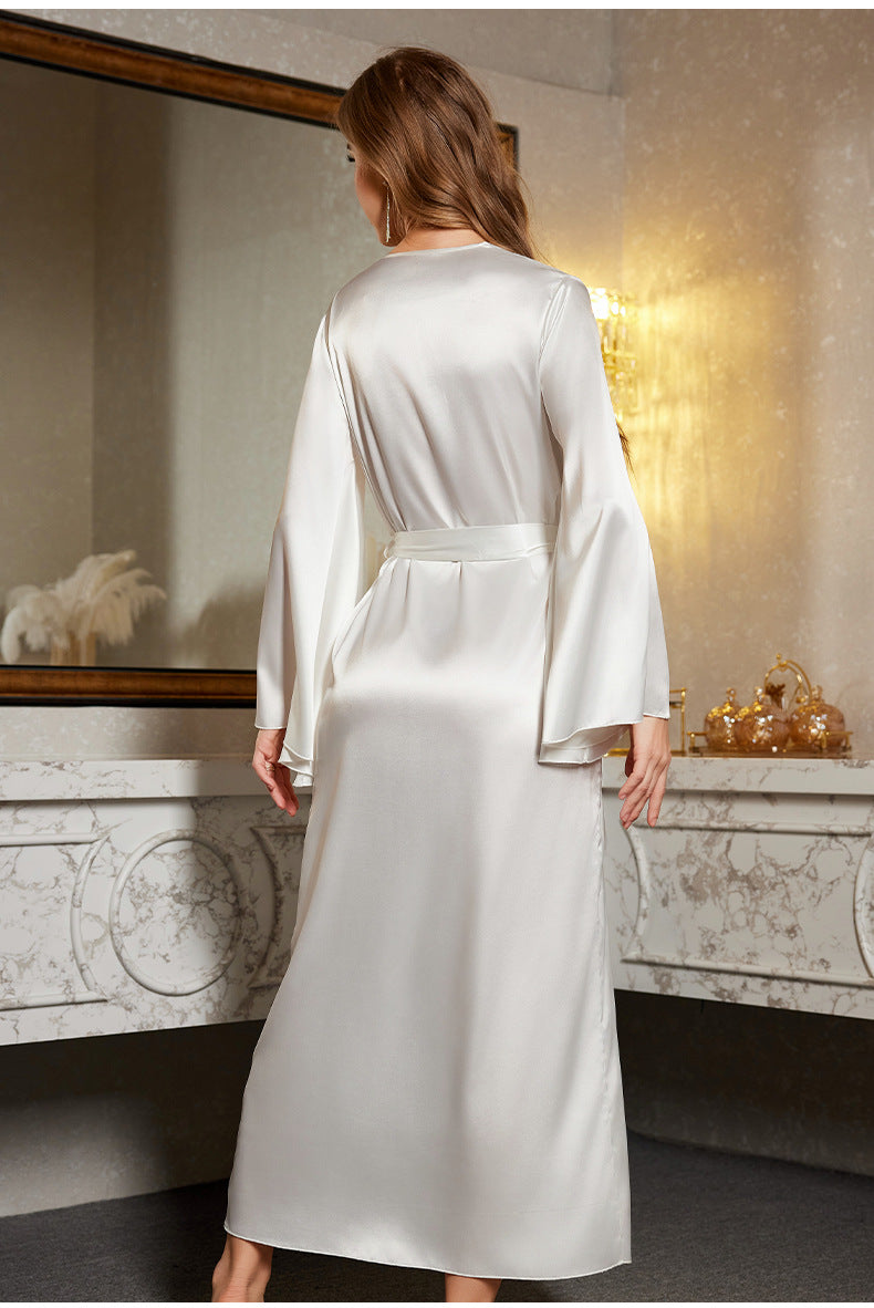 Lace Long Bathrobe | Sexy Luxury Sleepwear & Loungewear