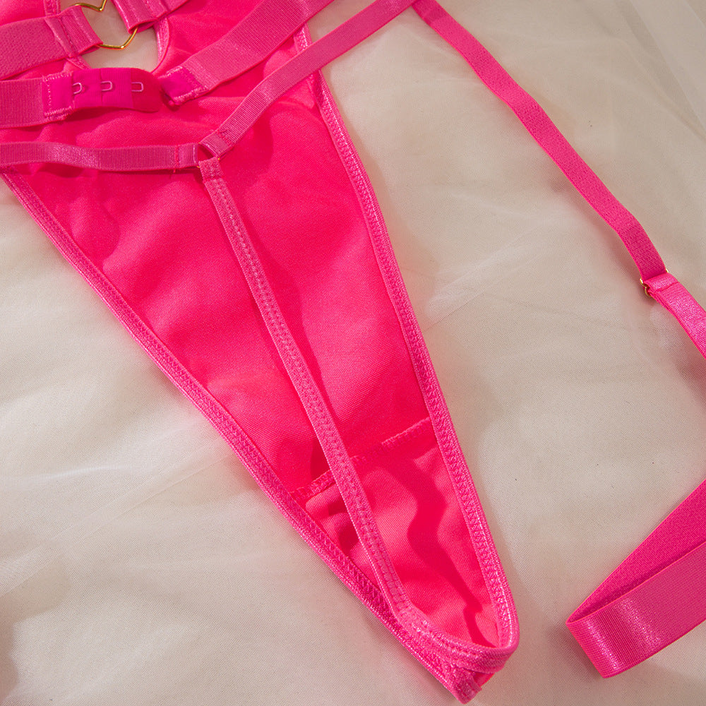 Heart Underwire Sculpting Bodysuit Set