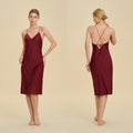 Backless V-Neck Spaghetti Strap Short Nightdress | Sexy Summer Sleepwear