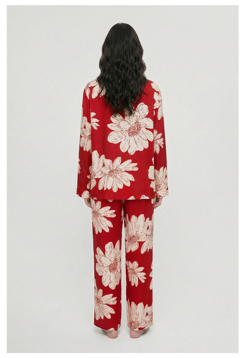 Cotton Lapel Cardigan Pajama Set | Casual Loungewear You Can Wear Outside