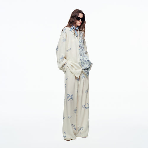 Cotton Long Sleeve Pajama Set | Women's Loungewear – Luxury Lingerie – Sheer Secret