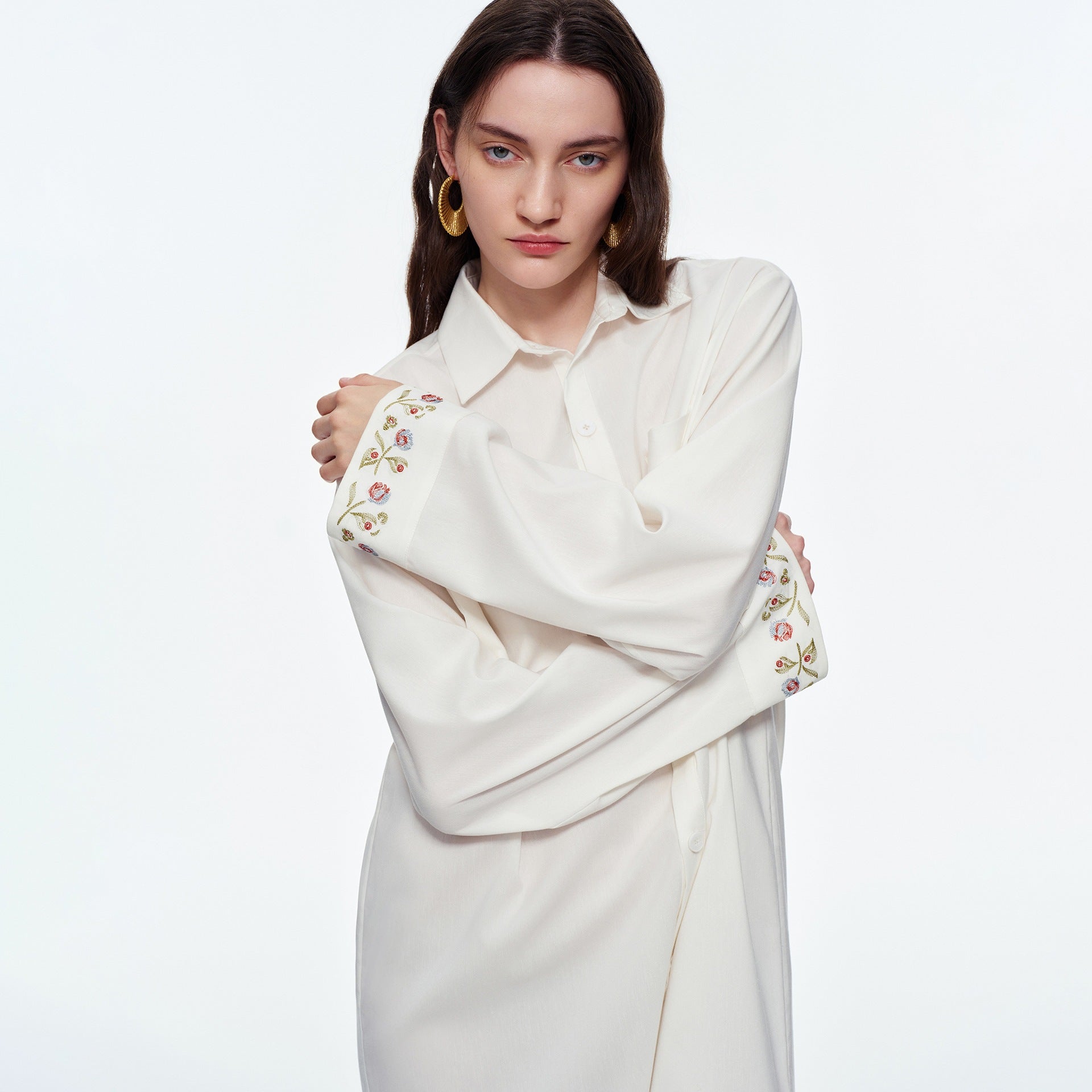 Lyocell Cotton-Linen Morning Robe | High-End Casual Loungewear for Women