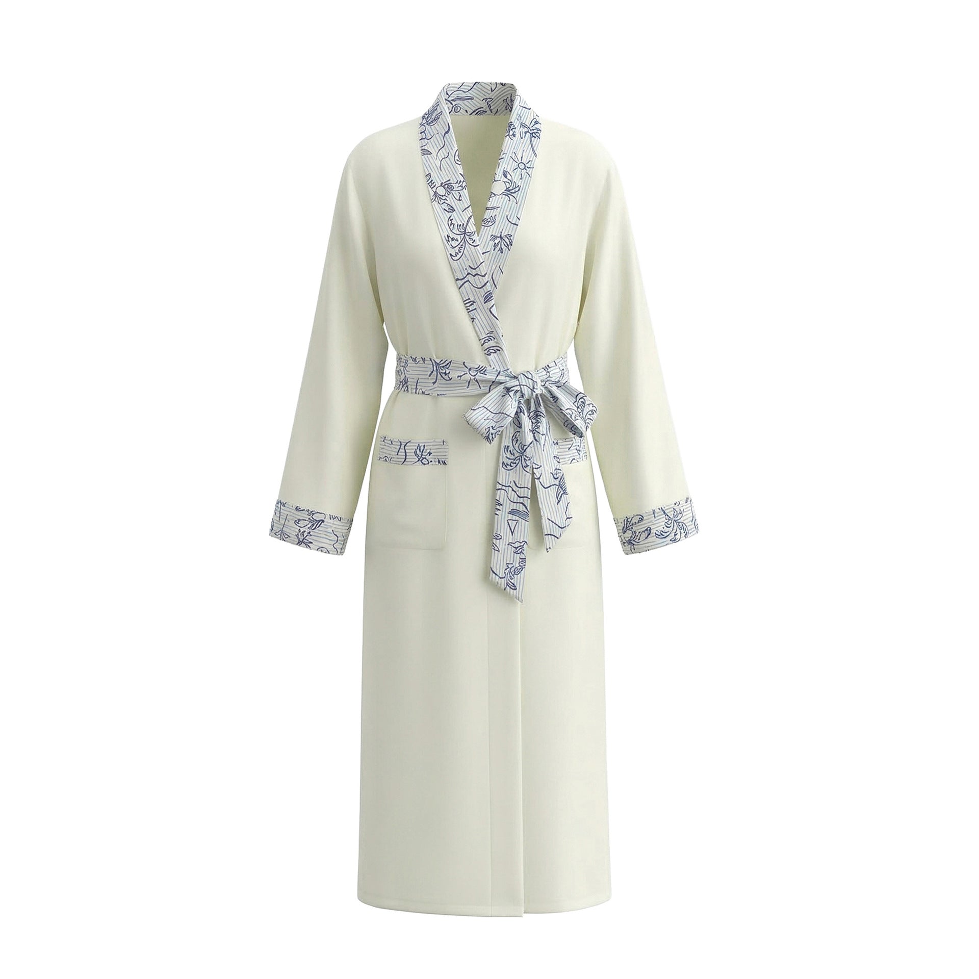 Printed Matte Morning Robe | Lightweight Luxury Sleepwear