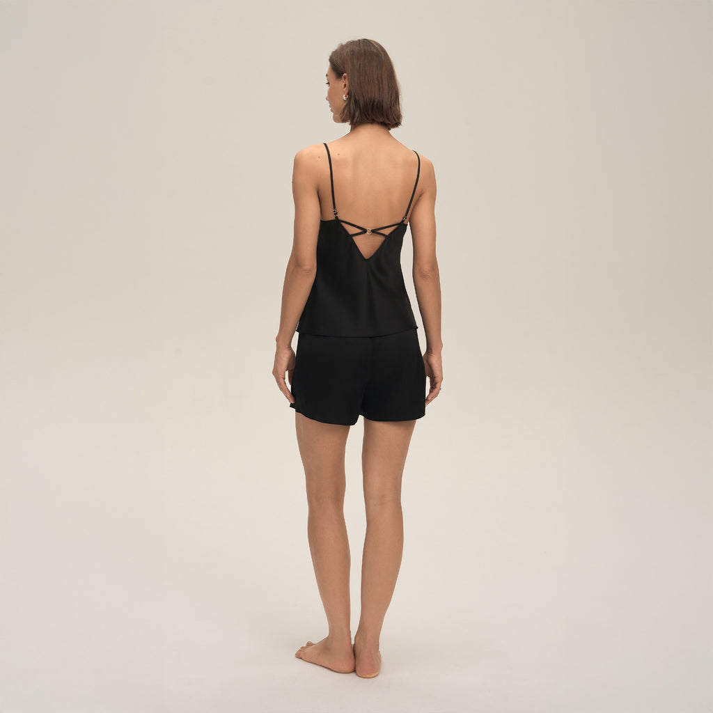 Lace Spaghetti Strap Shorts Pajama Set — Comfortable Summer Loungewear