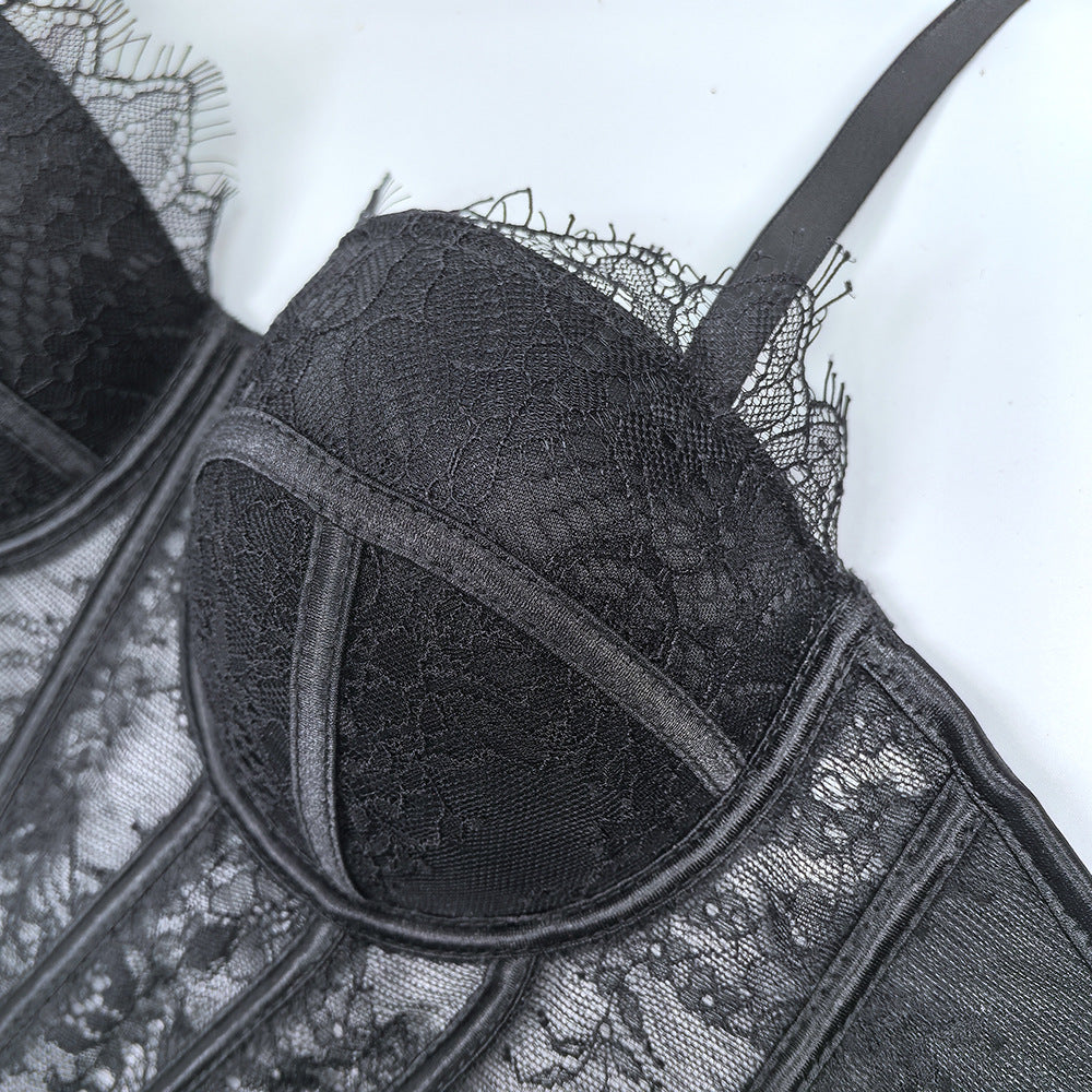 Bestseller Lace Push-Up Fishbone Corset Bra