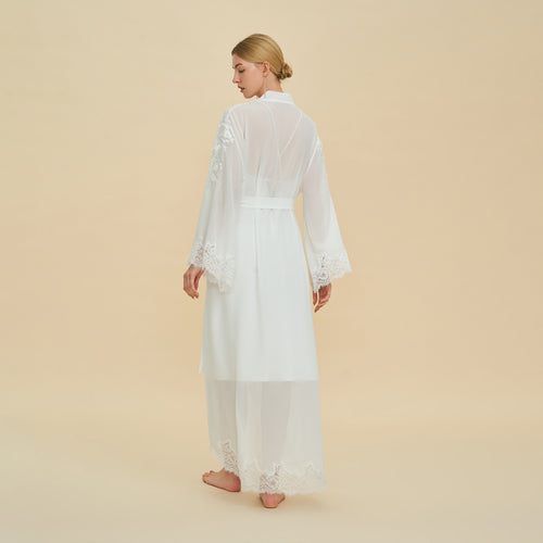 Chiffon Short Morning Robe | Sheer Loungewear for Women – Luxury Lingerie – Sheer Secret