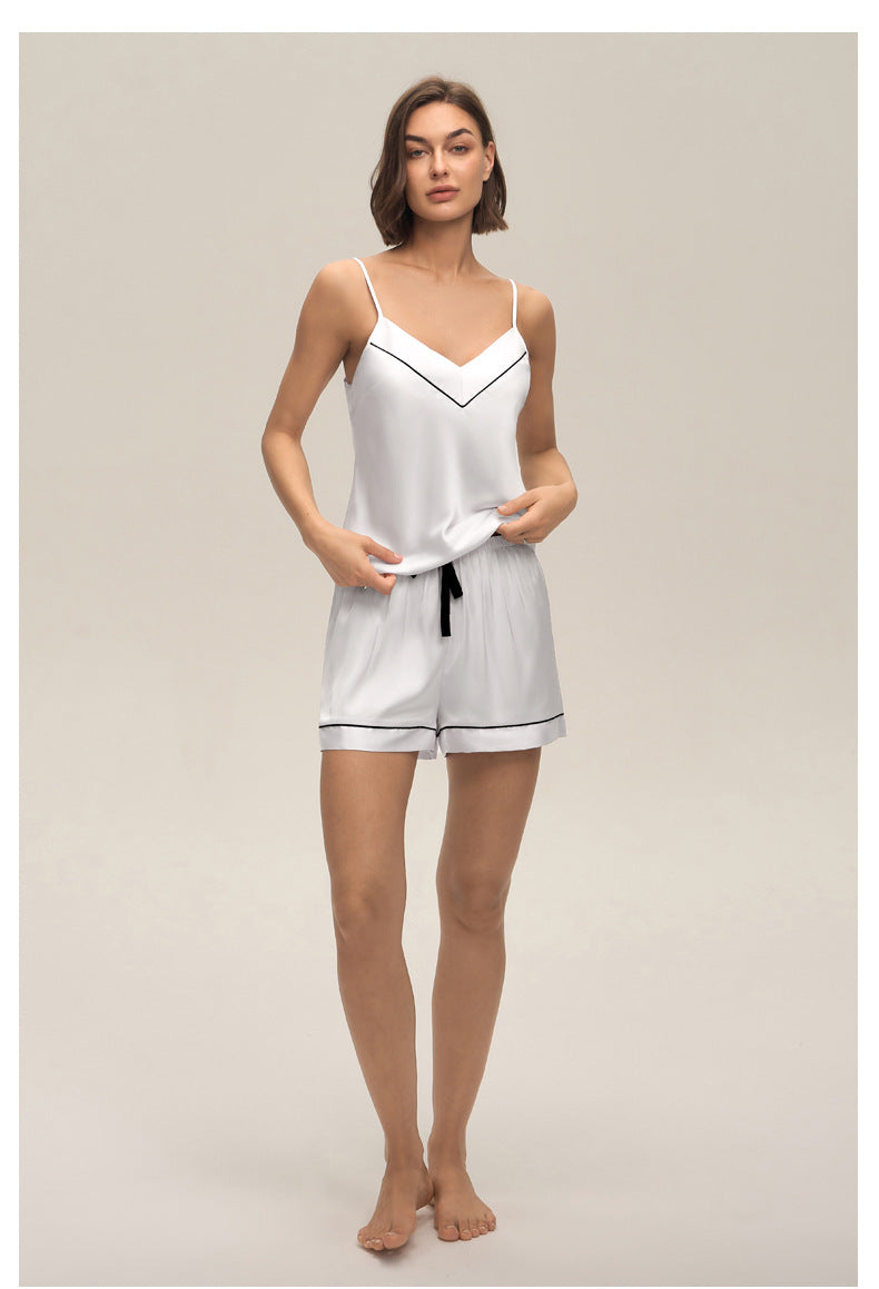 Spaghetti Strap Shorts Casual Loungewear Set — Women's Spring & Summer Homewear