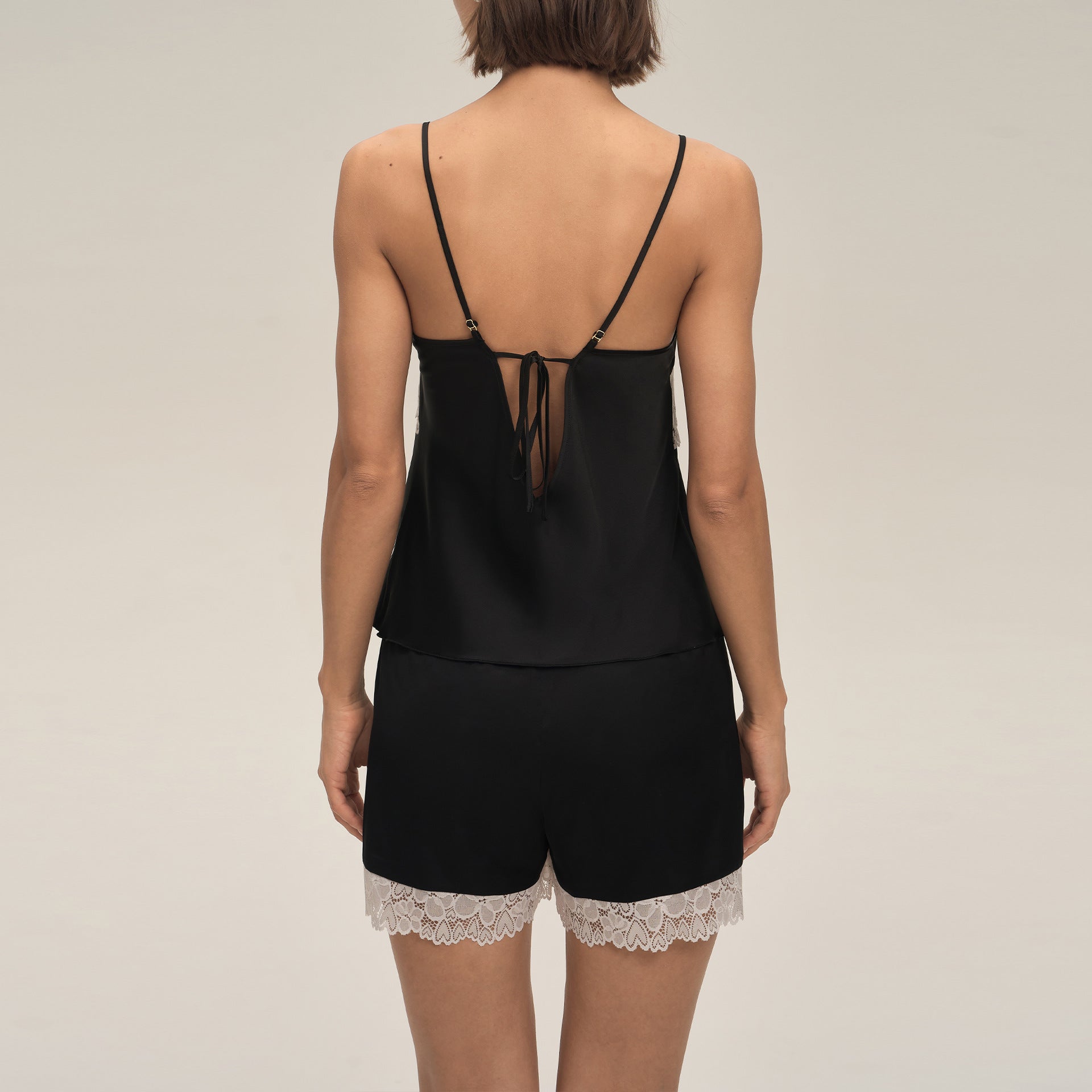 Women's Spaghetti Strap Shorts Pajama Set — Loungewear Two-Piece