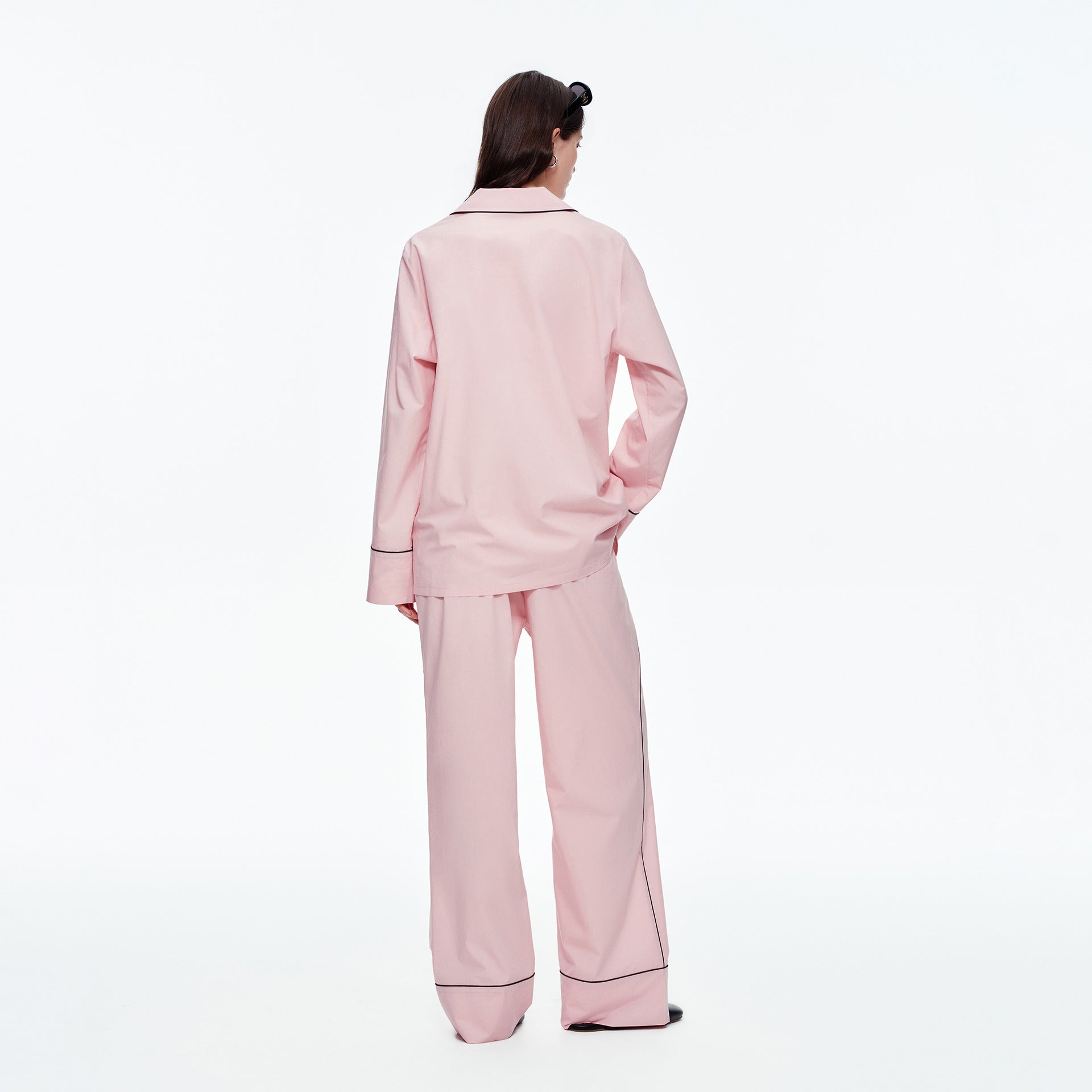 Lyocell Cardigan Lapel Long Sleeve Pajama Set | Elegant Wearable Loungewear
