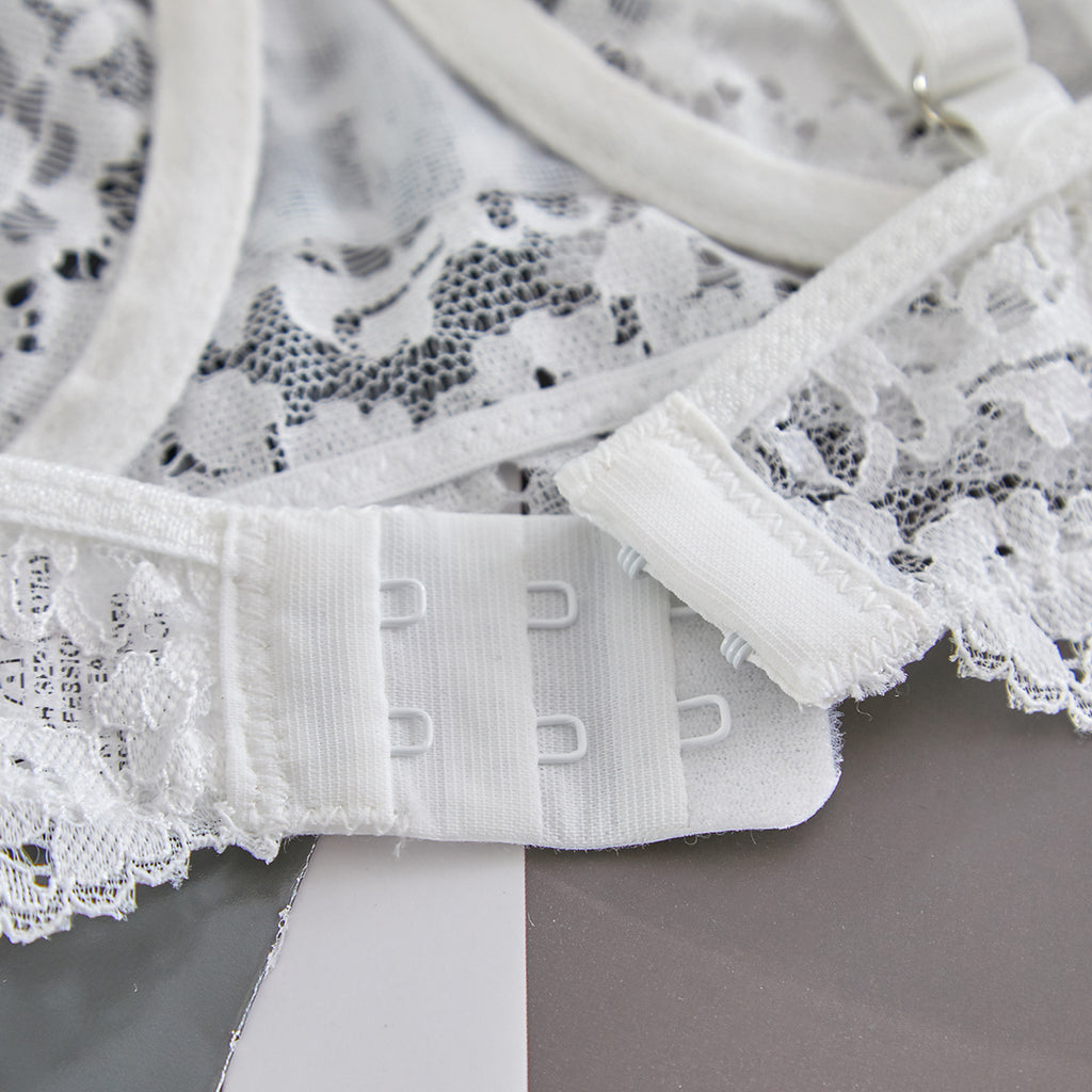Spaghetti Strap Lace Sheer Sexy Lingerie Set