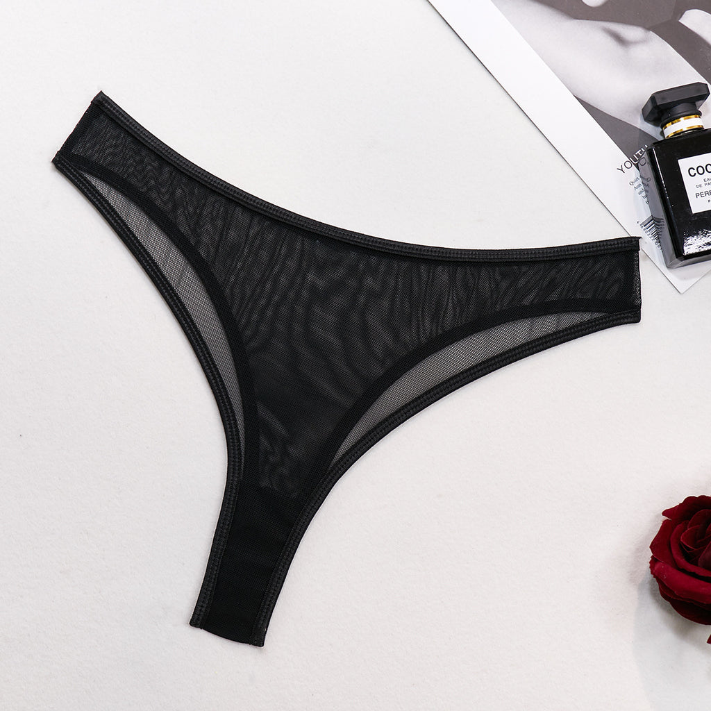 Lace Chain Four-Piece Lingerie Set