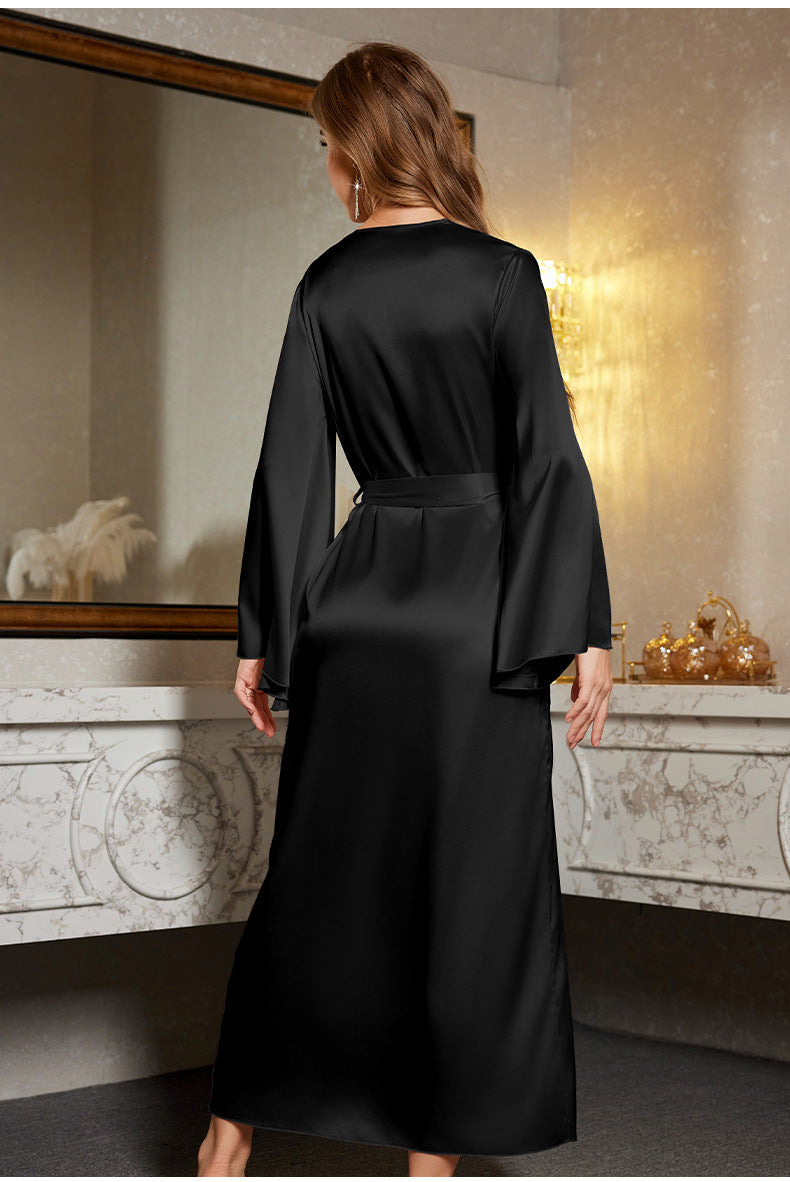 Lace Long Bathrobe | Sexy Luxury Sleepwear & Loungewear