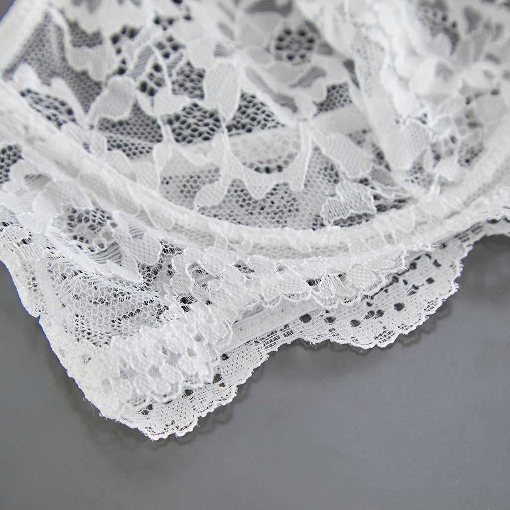 Spaghetti Strap Lace Sheer Sexy Lingerie Set