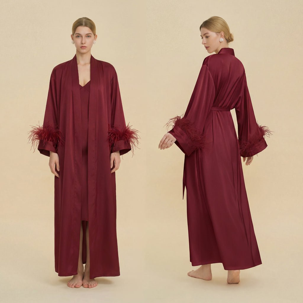 Amazon's new pajamas set women's spring and summer long nightgown suspender nightdress two-piece set women's loungewear women