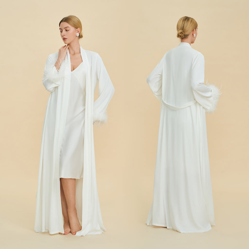 Amazon's new pajamas set women's spring and summer long nightgown suspender nightdress two-piece set women's loungewear women
