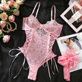 European and American cross-border summer lace sexy multi-color onesie suspender cross-strap body sculpting ascetic system foreign trade wholesale