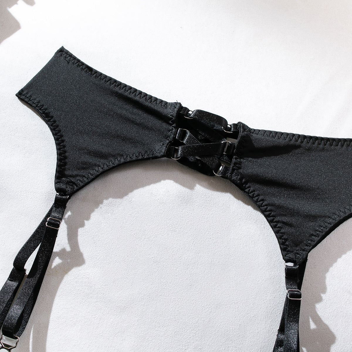 Temptress Garter Hollow Lingerie Four-Piece Set