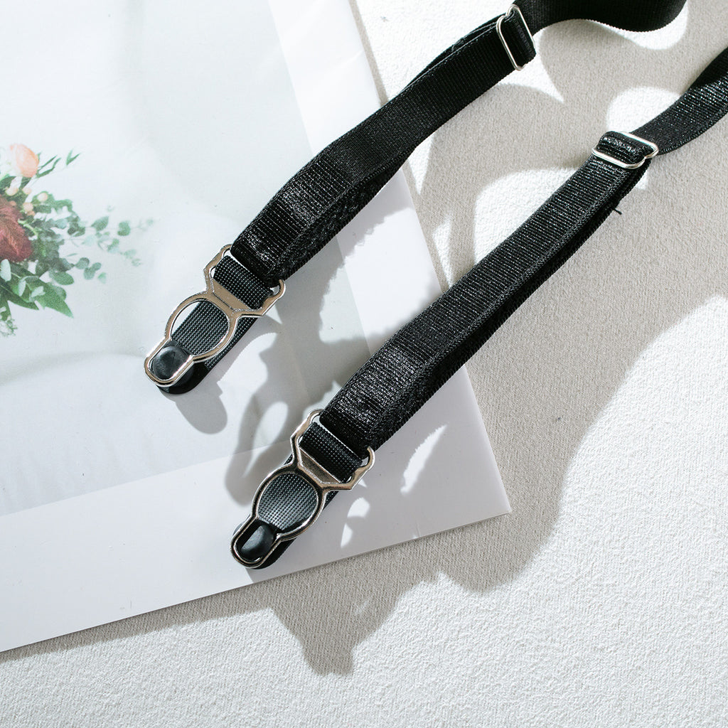 Ghost Leopard Webbing Splice Lingerie Set