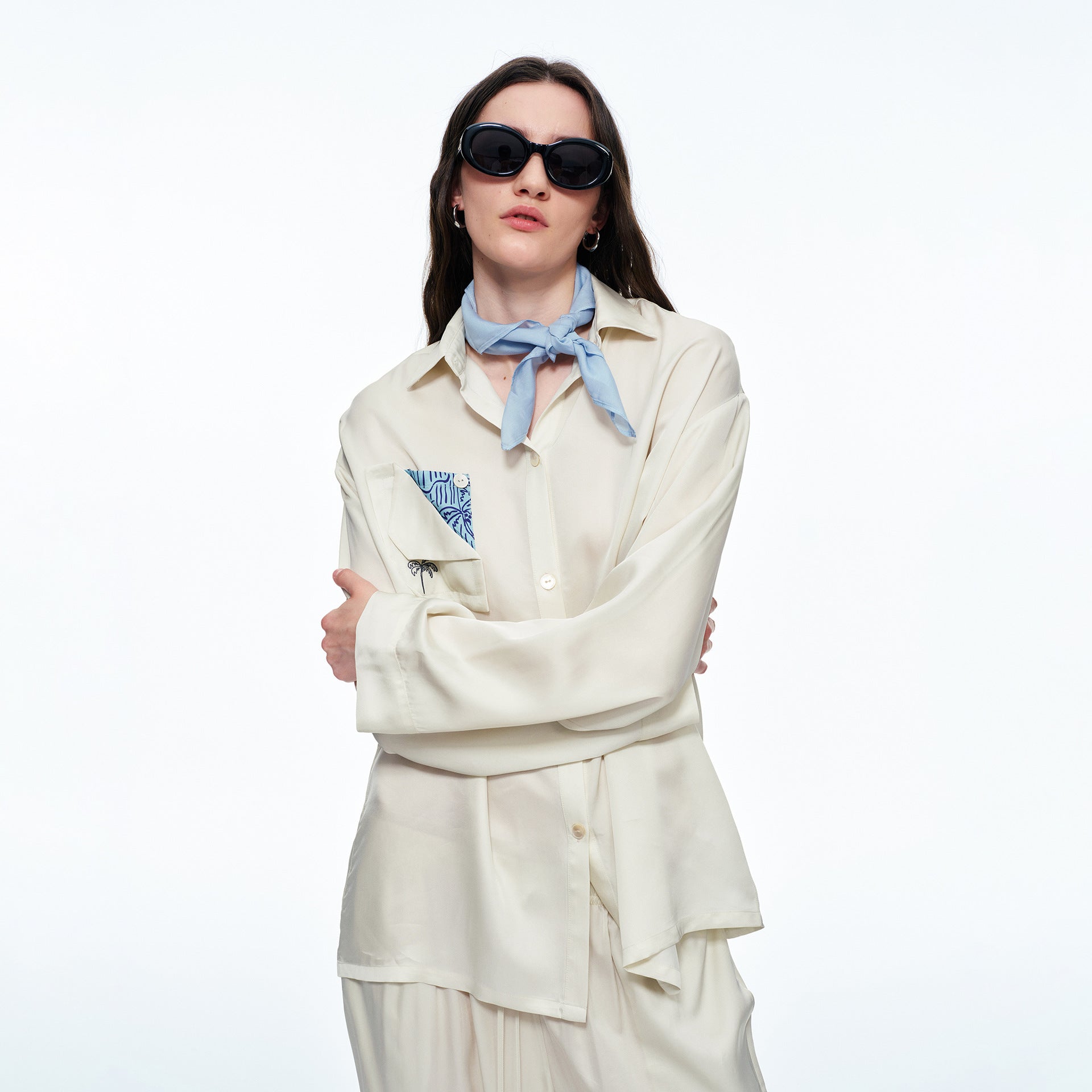 Minimalist Long Sleeve Pajama Set | Simple High-End Loungewear