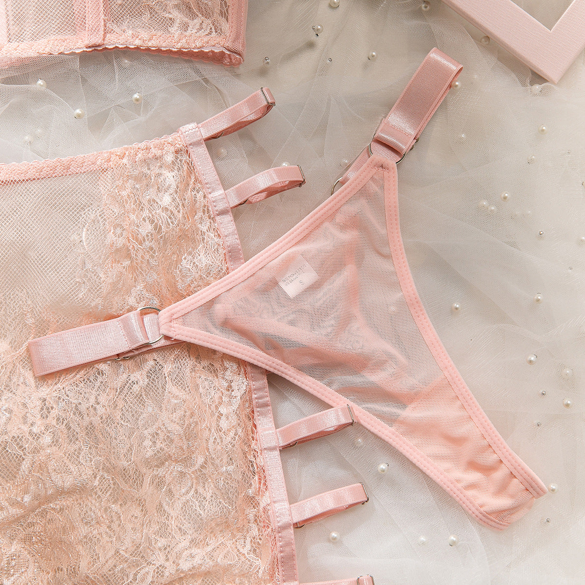 High-Elastic Lace Lingerie Set | 3D Tailored Bra & Brief
