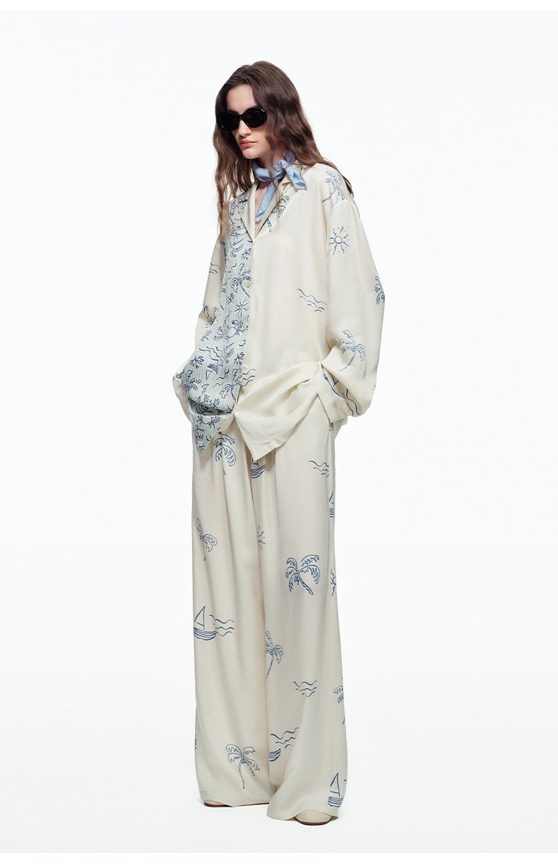 Cotton Long Sleeve Pajama Set | Women's Loungewear