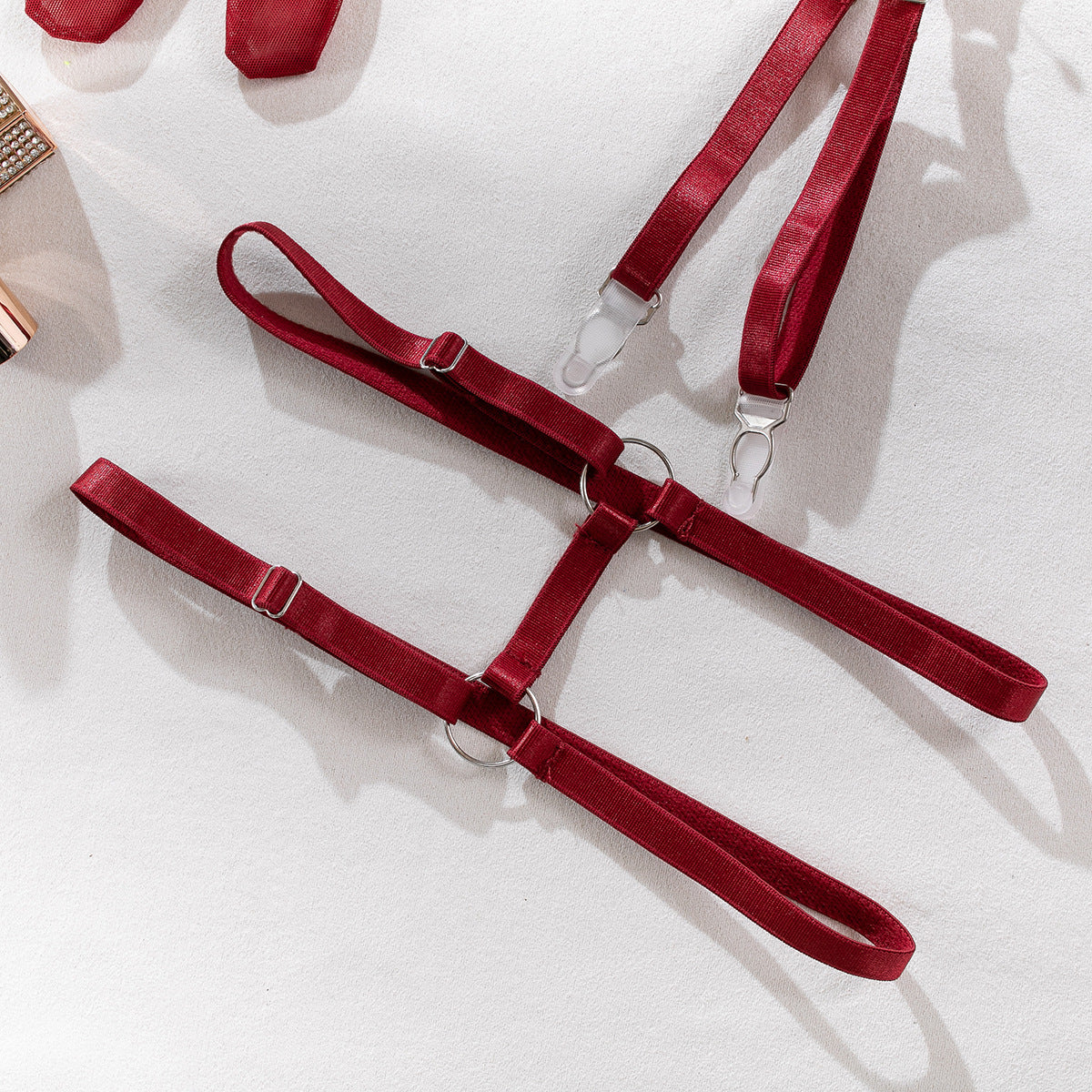 Vixen Bow Underwire Lingerie Set with Gloves