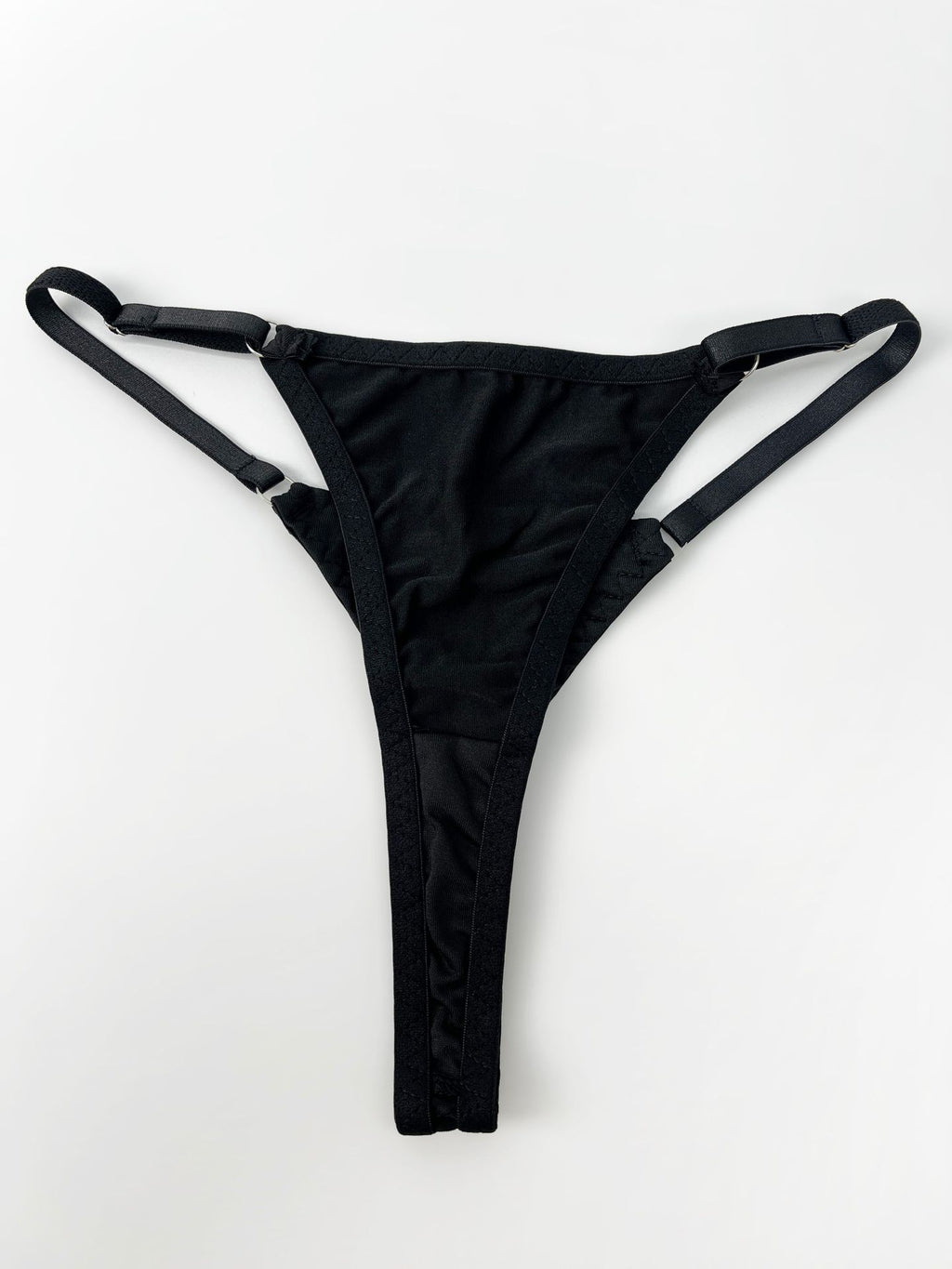 Bow Hollow Strap Lingerie Set – Ultra-Thin, with Leg Socks & Gloves