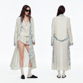 Printed Matte Morning Robe | Lightweight Luxury Sleepwear
