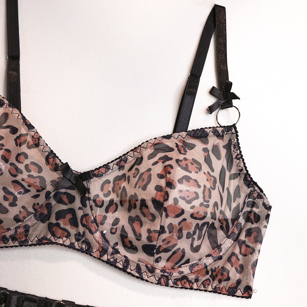 Wild Thing Leopard Sheer Lingerie Set