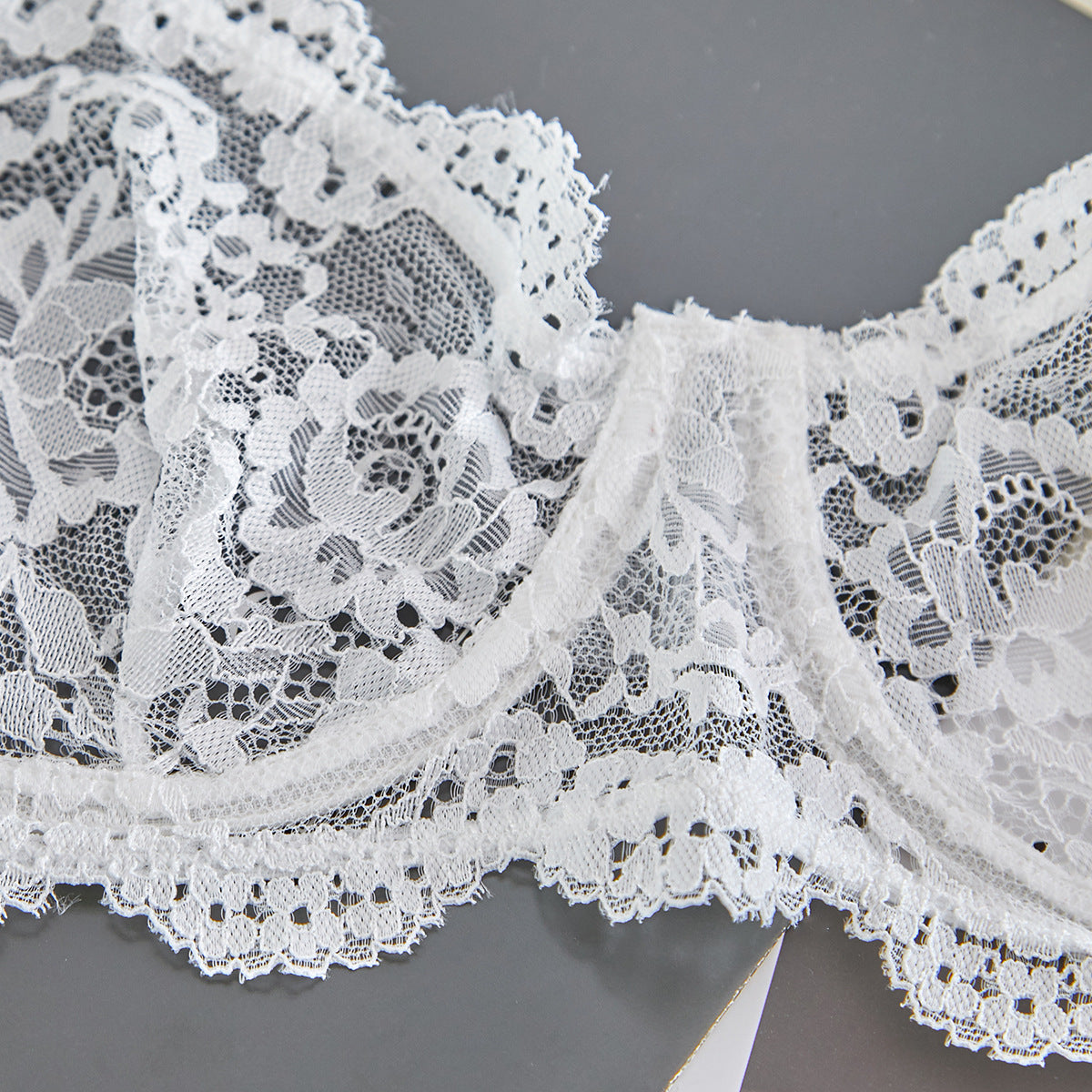 Spaghetti Strap Lace Sheer Sexy Lingerie Set