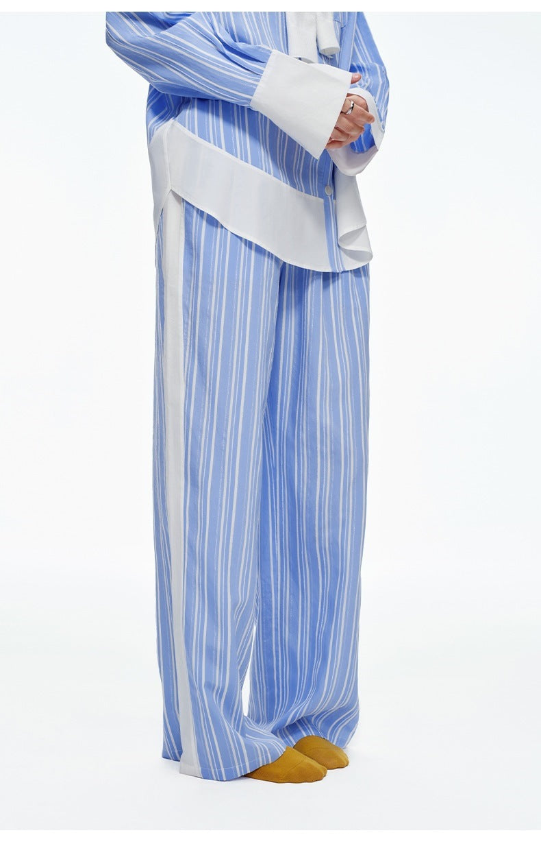 Stripe Long Sleeve Pajama Set | High-End Spring & Autumn Loungewear