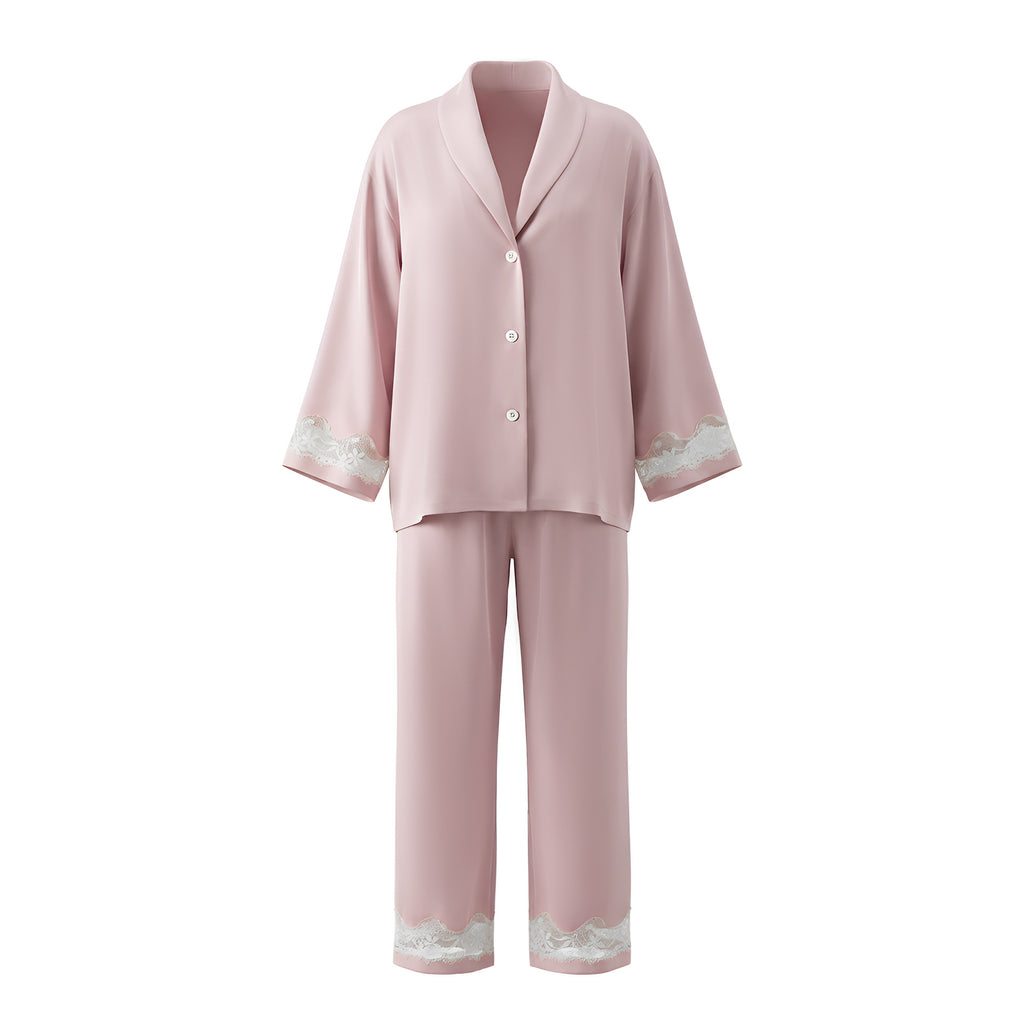 Light Luxury Long Sleeve Pajama Set | Premium Women's Loungewear