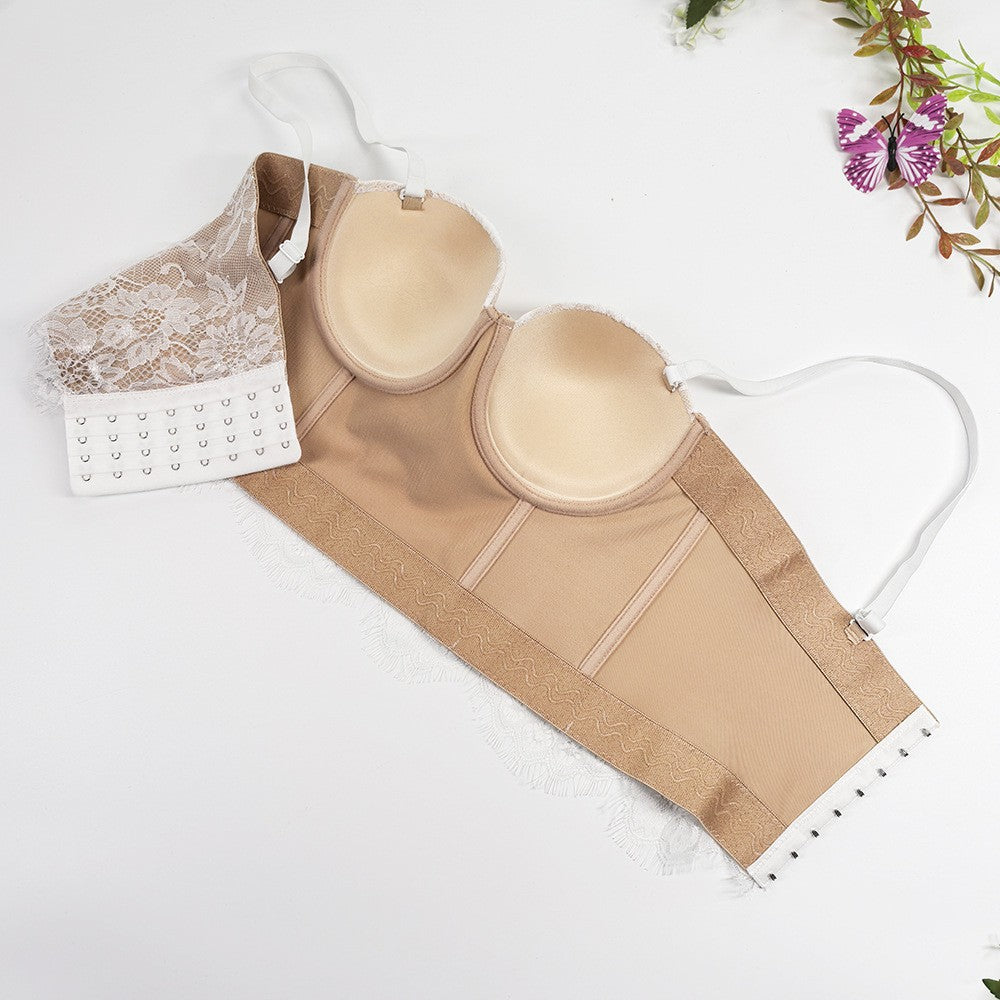 Baroque Lace Fishbone Corset Bra