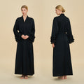 Satin Chiffon Bell Sleeve Cardigan Robe – Loose Fit Long Loungewear