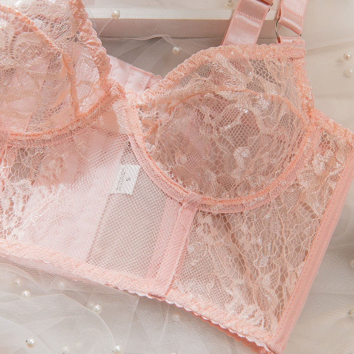 High-Elastic Lace Lingerie Set | 3D Tailored Bra & Brief