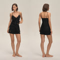 Satin Chiffon Camisole Shorts Loungewear Set — Women's Pajamas